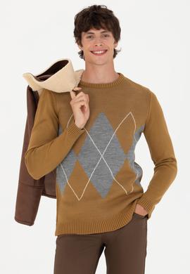 Erkek Açık Haki Kazak - 50272105015