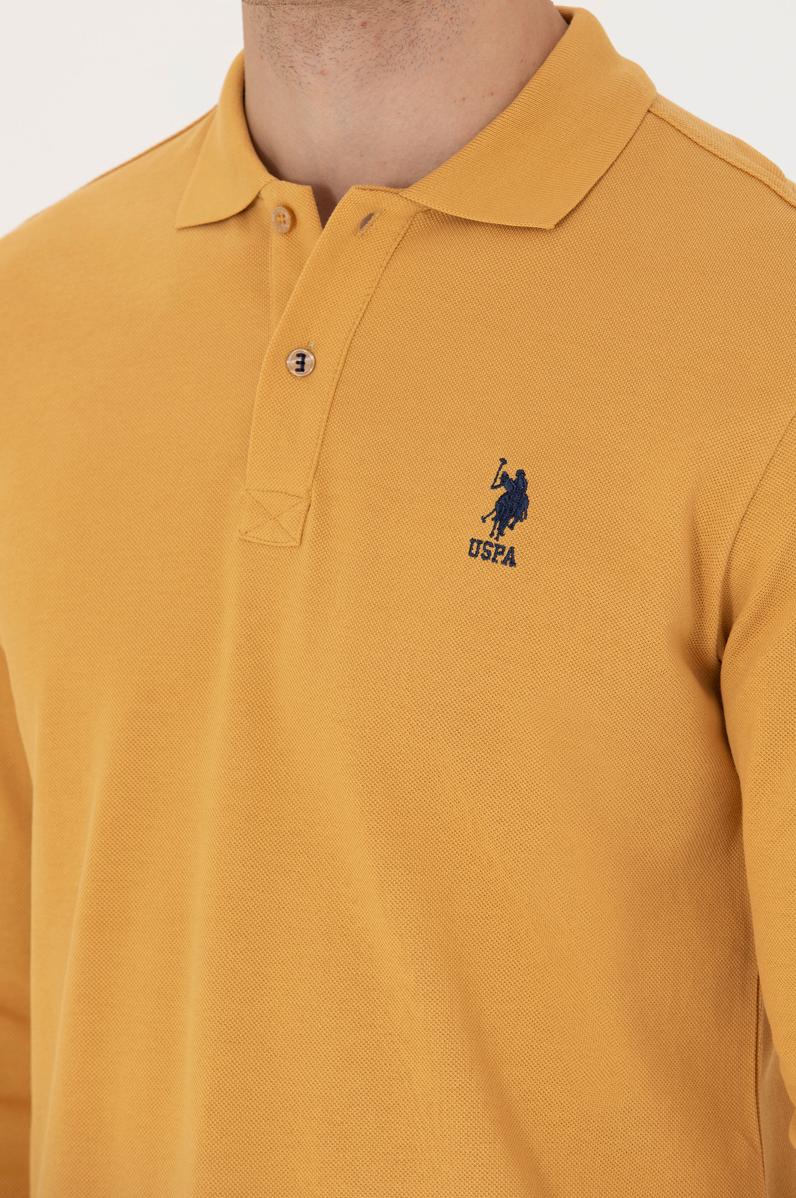 Erkek Hardal Basic Sweatshirt