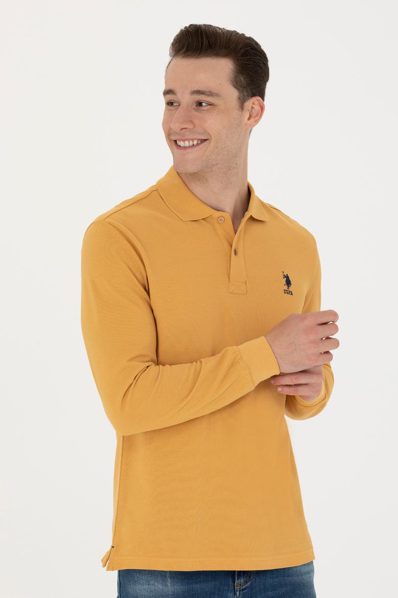 Erkek Hardal Basic Sweatshirt