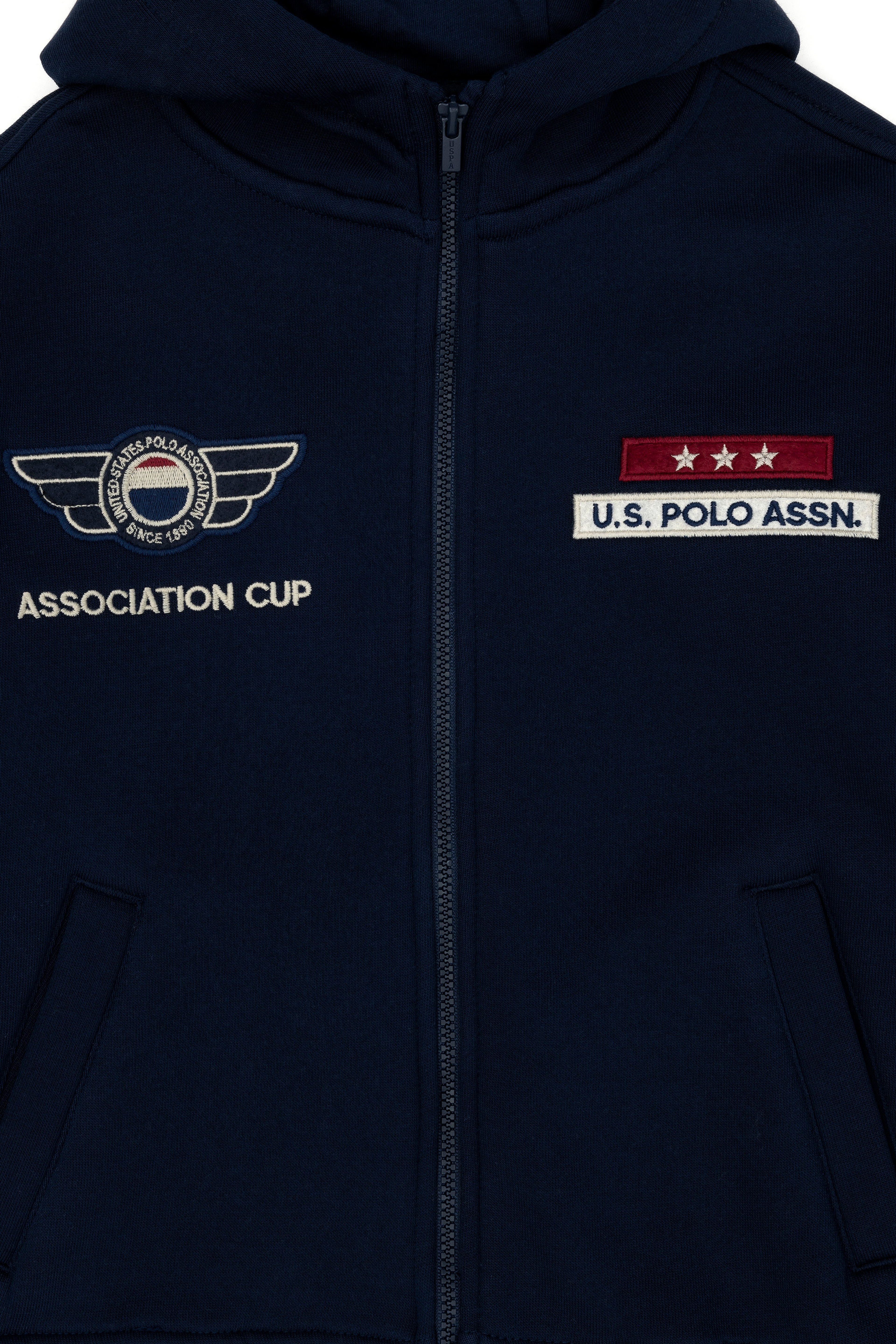 Erkek Çocuk Lacivert Kapüşonlu Sweatshirt - Image 3