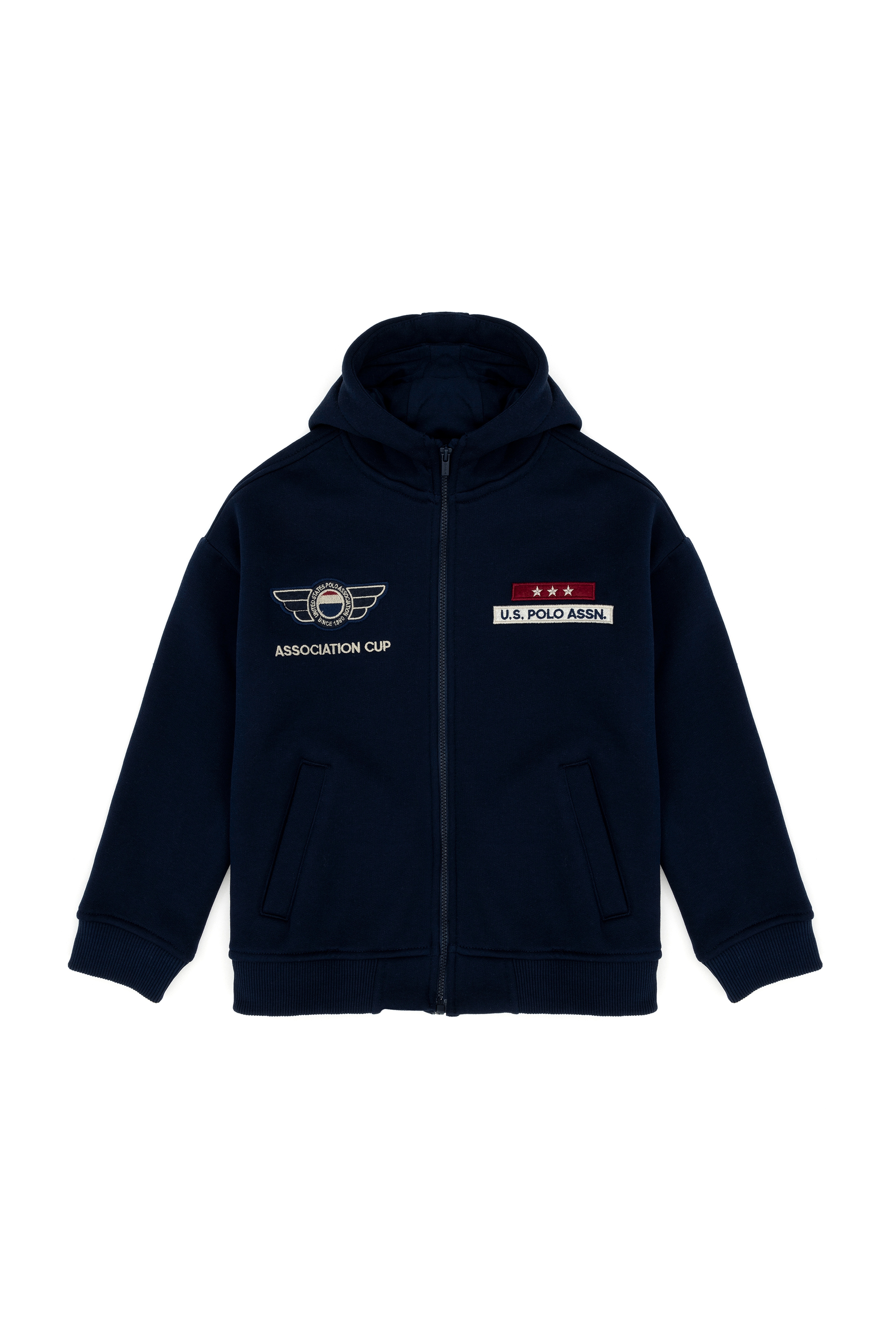 Erkek Çocuk Lacivert Kapüşonlu Sweatshirt - Image 1