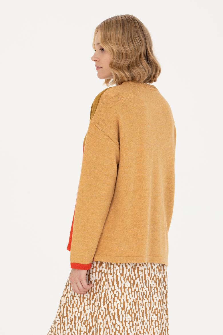 Kadın Kum Bisiklet Yaka Kazak - 50272033001