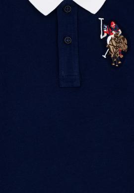 Erkek Çocuk Lacivert Basic Polo Yaka Tişört - 50263006075