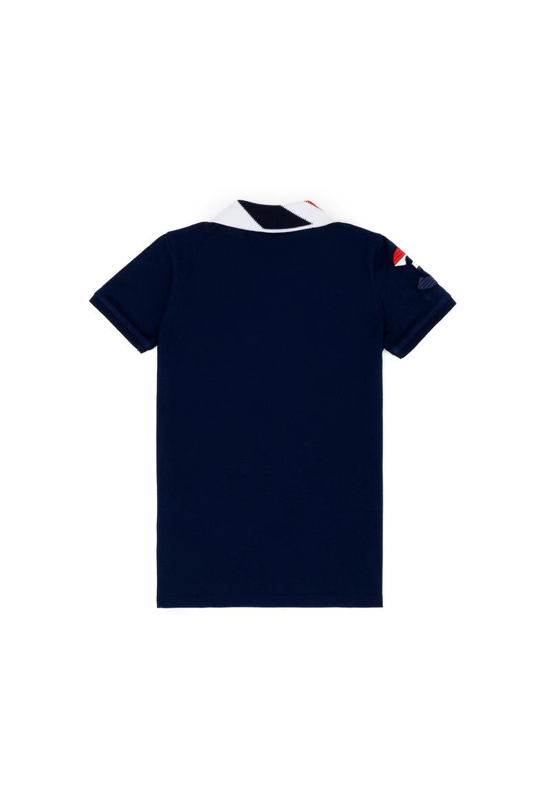 Erkek Çocuk Lacivert Basic Polo Yaka Tişört - 50263006075