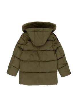 Erkek Çocuk Haki Kapüşonlu Mont - 50271503069