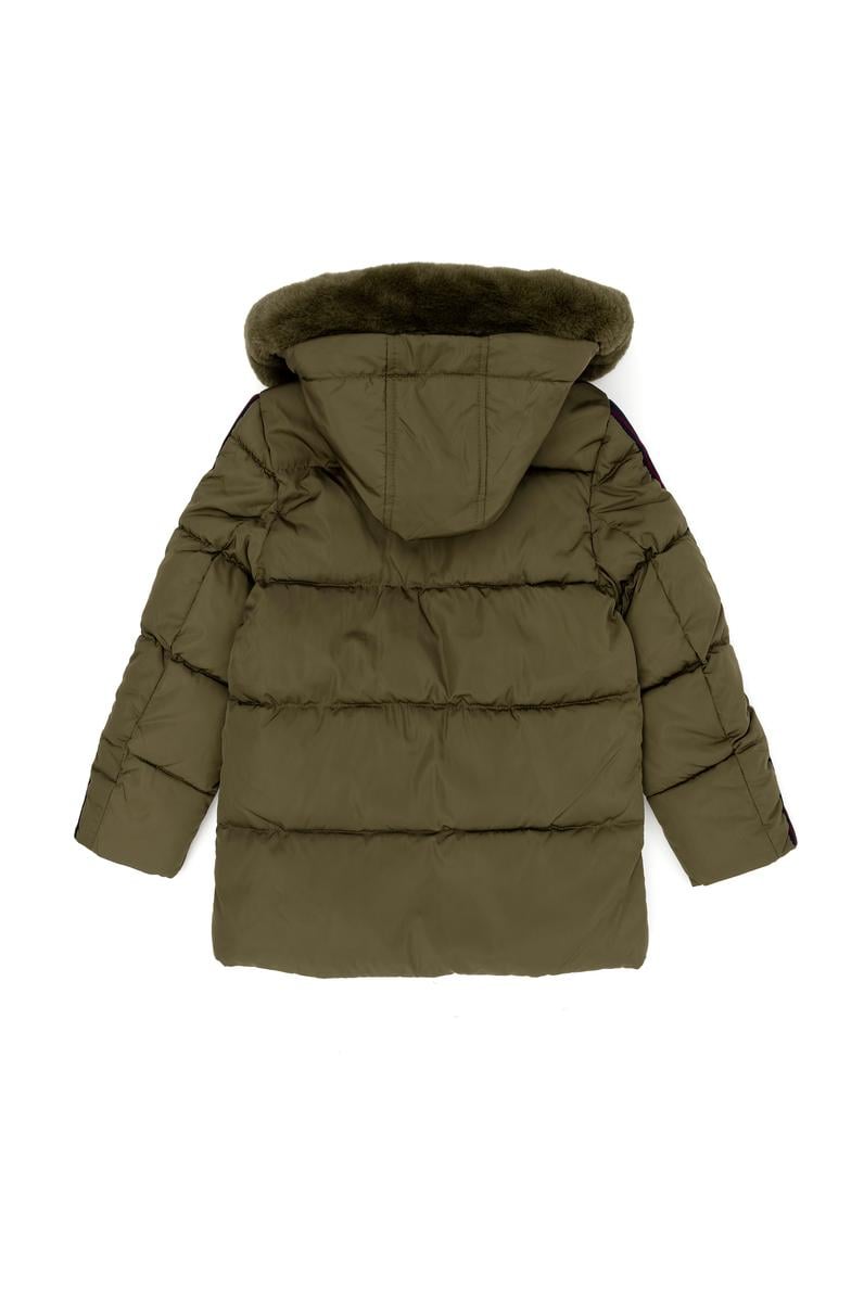 Erkek Çocuk Haki Kapüşonlu Mont