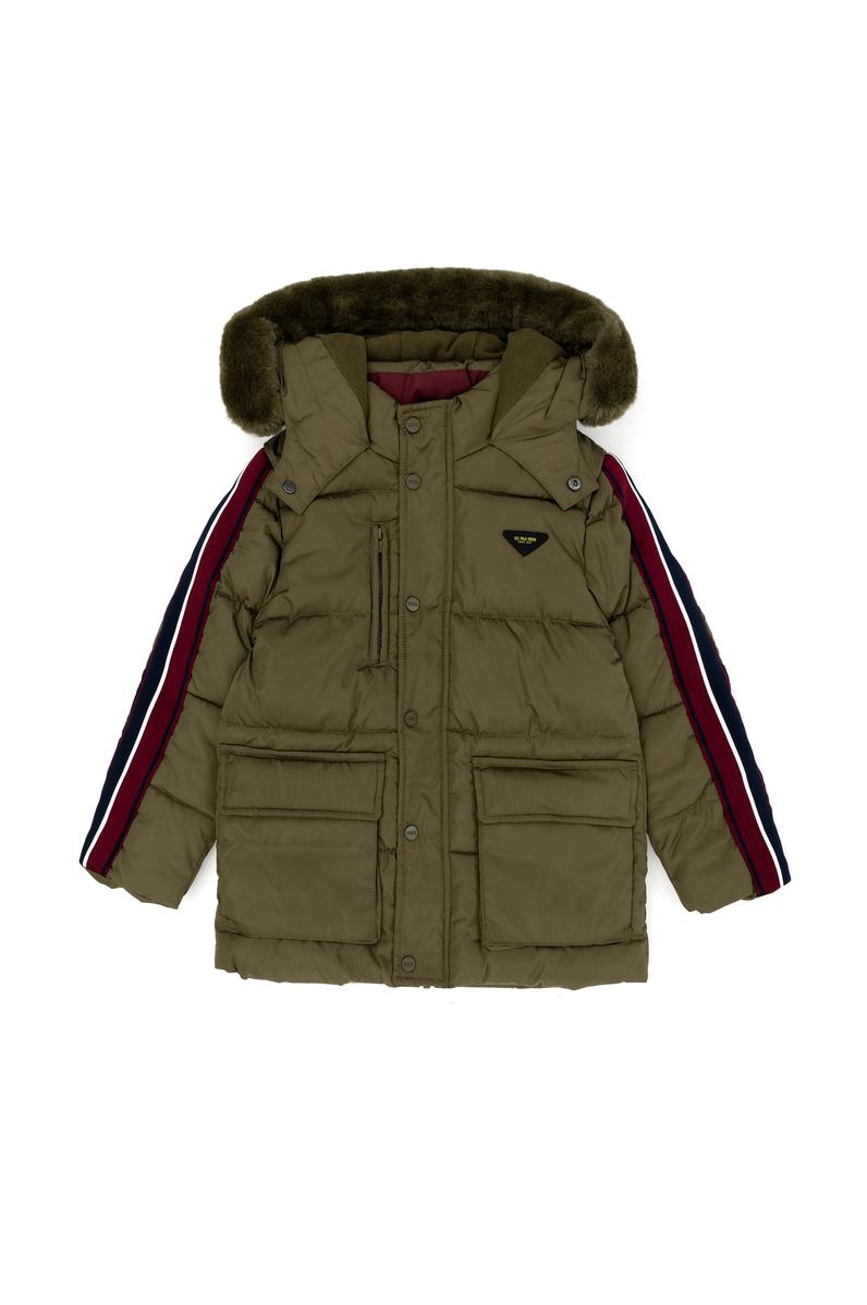 Erkek Çocuk Haki Kapüşonlu Mont