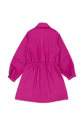 Kız Çocuk Menekşe Uzun Kol Dokuma Elbise - 50271200014
