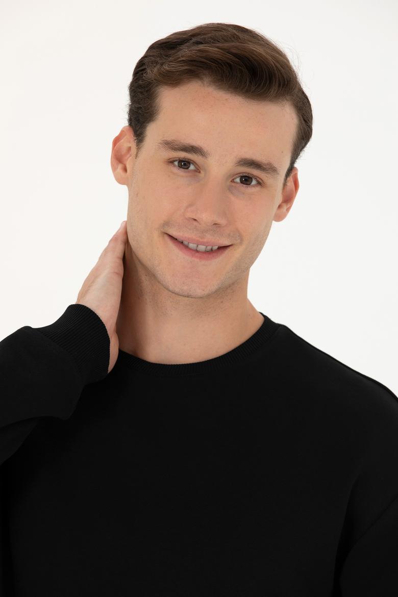 Erkek Siyah Sweatshirt - 50273989043