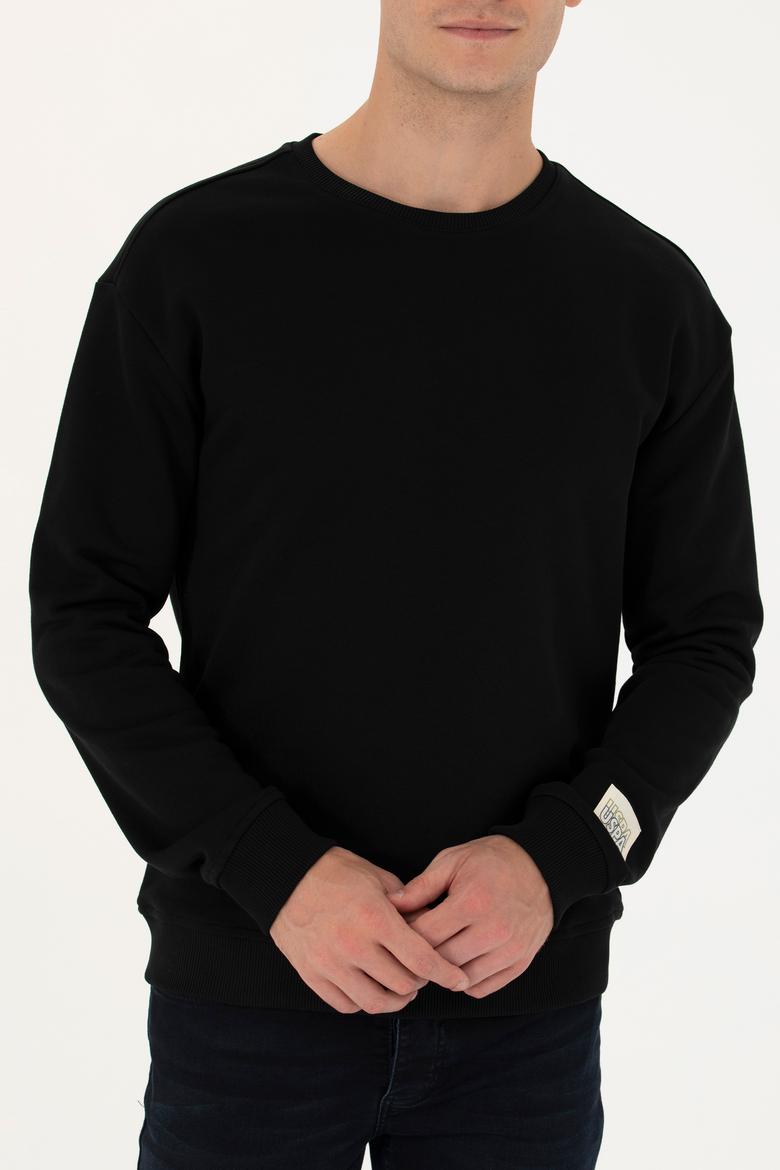 Erkek Siyah Sweatshirt - 50273989043