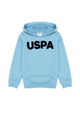 Çocuk Mavi Basic Kapüşonlu Sweatshirt - 50269419044