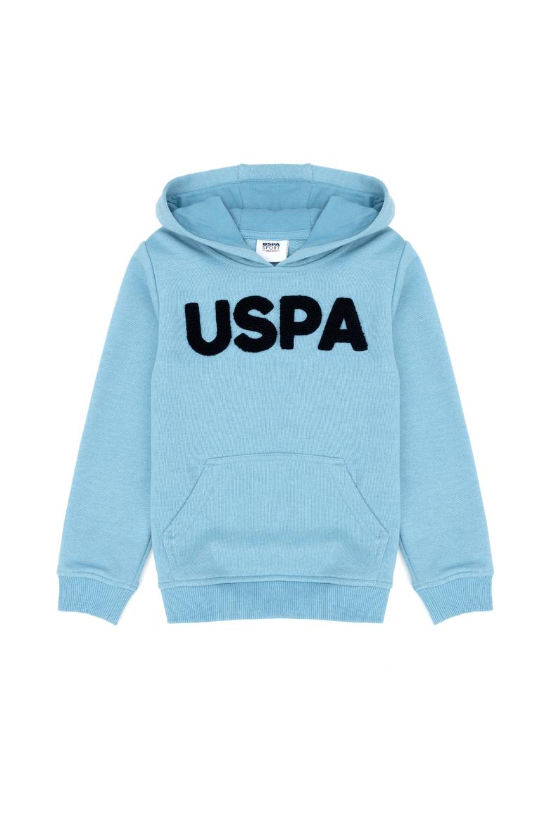 Çocuk Mavi Basic Kapüşonlu Sweatshirt