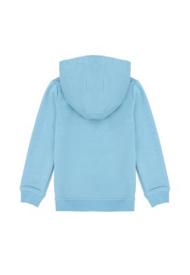 Çocuk Mavi Basic Kapüşonlu Sweatshirt - 50269419044