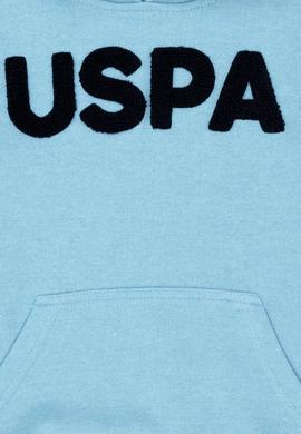 Çocuk Mavi Basic Kapüşonlu Sweatshirt - 50269419044