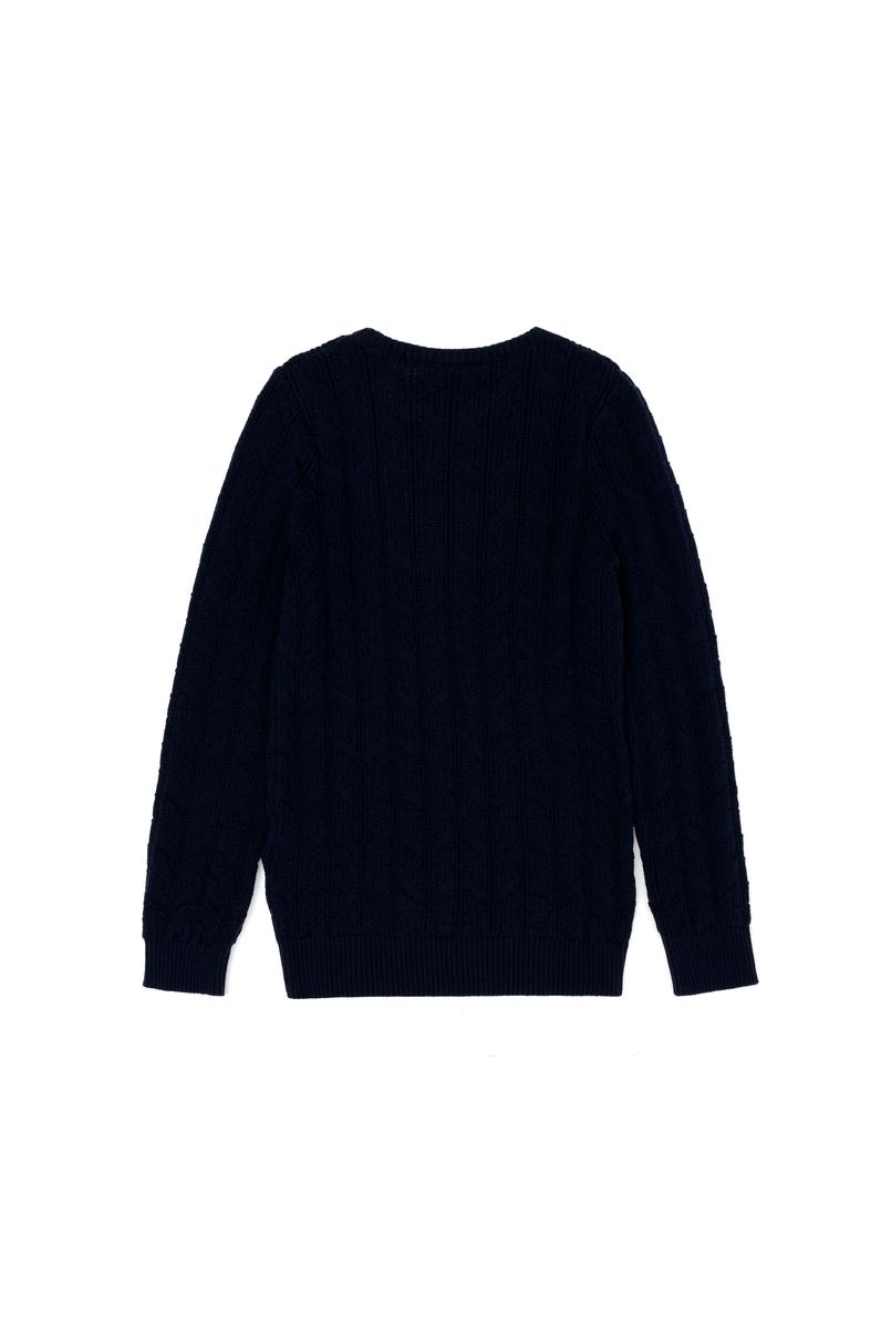 Erkek Çocuk Lacivert Basic Bisiklet Yaka Kazak