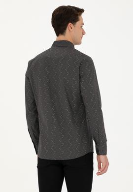 Erkek Antrasit Uzun Kollu Gömlek - 50272442005