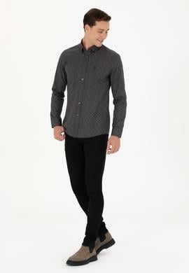 Erkek Antrasit Uzun Kollu Gömlek - 50272442005