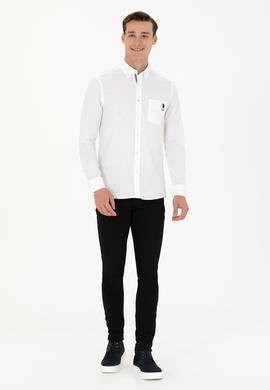 Erkek Beyaz Uzun Kollu Gömlek - 50272811007