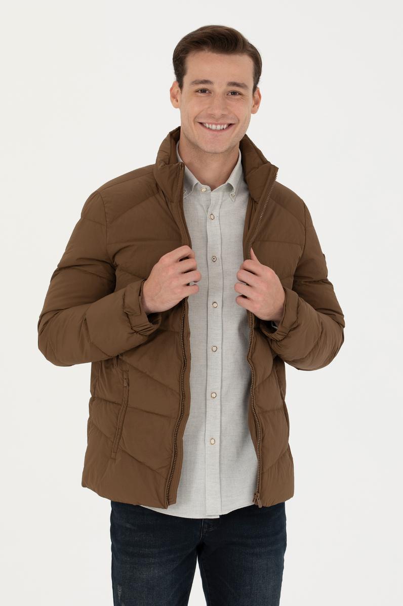 Erkek Açık Haki Mont