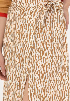 Kadın Açık Haki Dokuma Etek - 50272115002