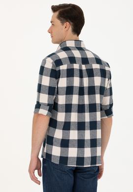 Erkek Lacivert Uzun Kollu Gömlek - 50272441001