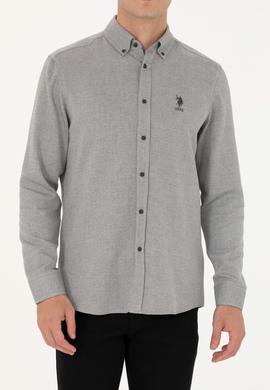 Erkek Antrasit Uzun Kollu Gömlek - 50272689009