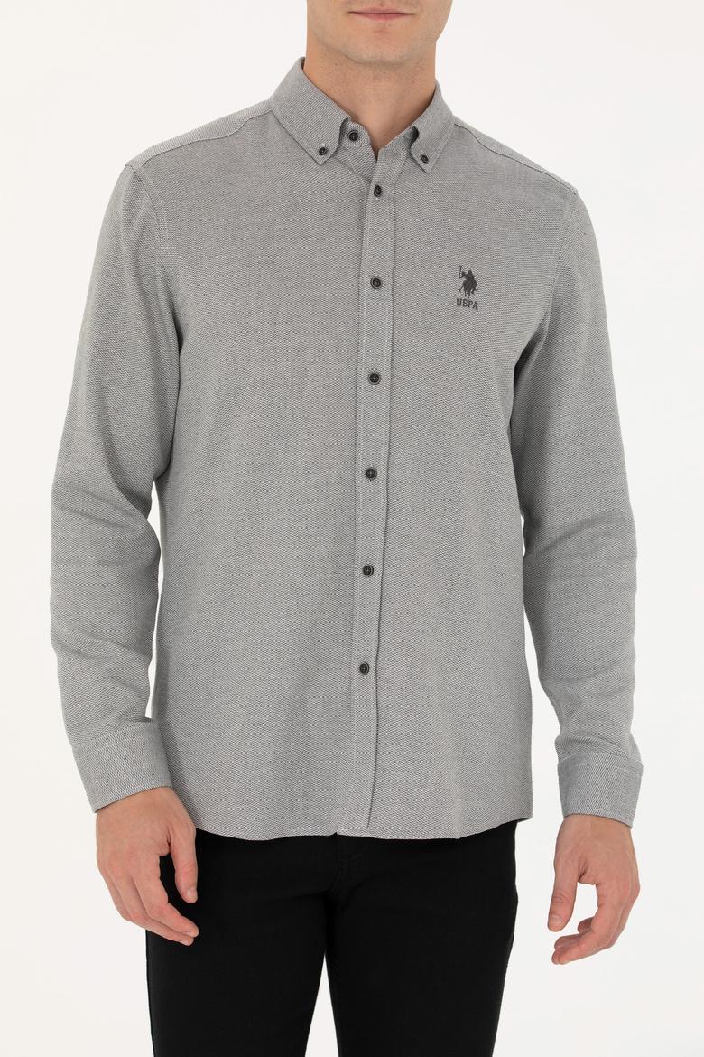 Erkek Antrasit Uzun Kollu Gömlek - 50272689009