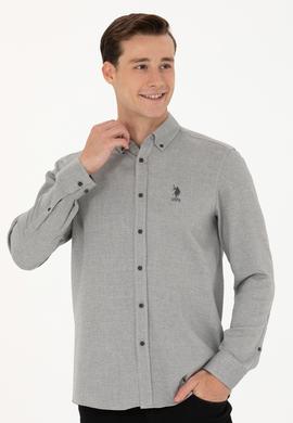 Erkek Antrasit Uzun Kollu Gömlek - 50272689009