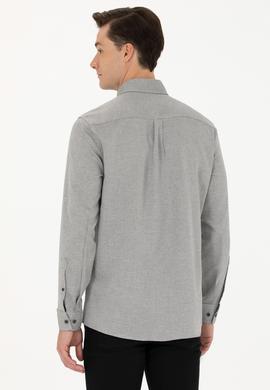 Erkek Antrasit Uzun Kollu Gömlek - 50272689009