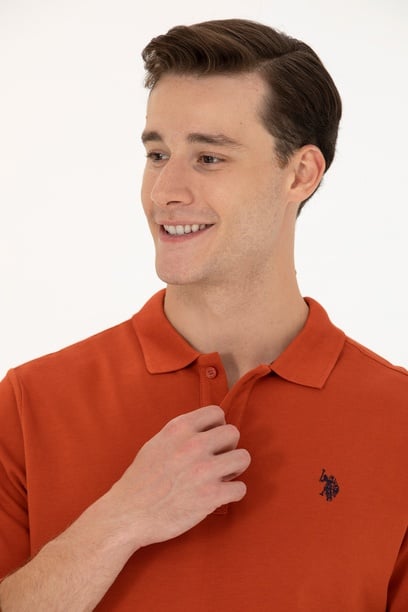 Erkek Kiremit Basic Sweatshirt