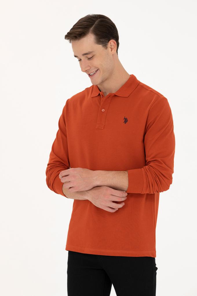 Erkek Kiremit Basic Sweatshirt