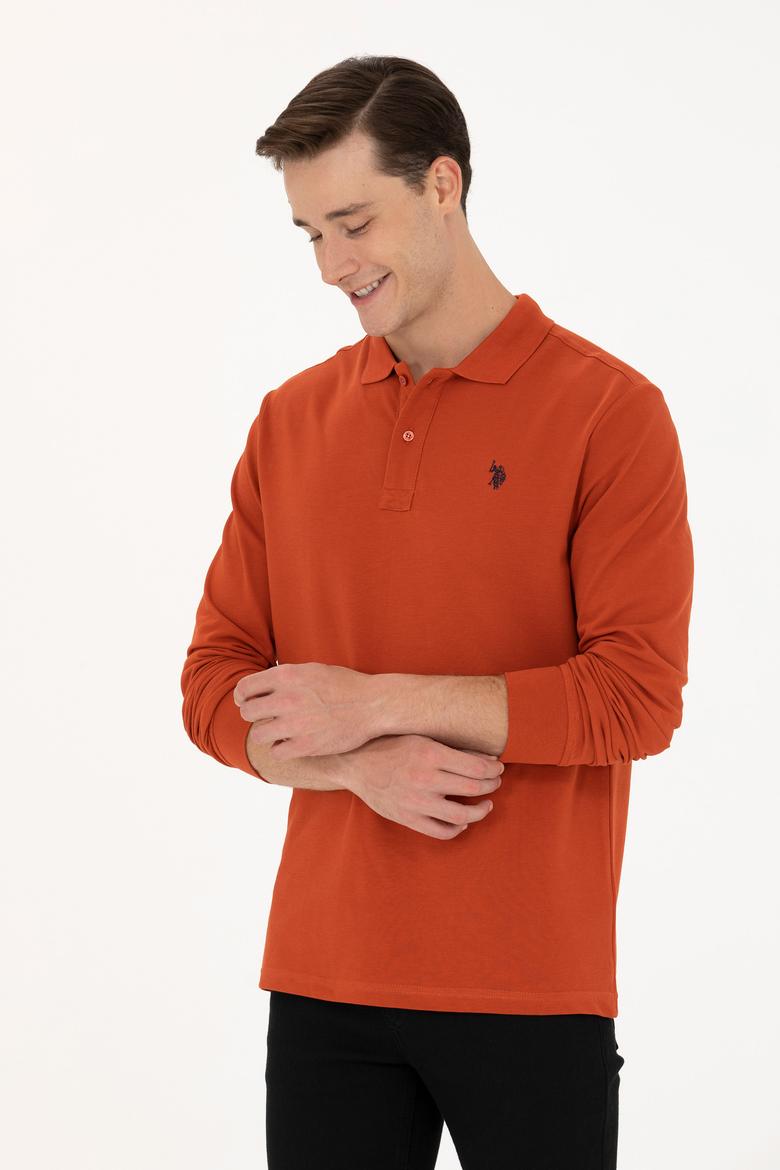 Erkek Kiremit Basic Sweatshirt