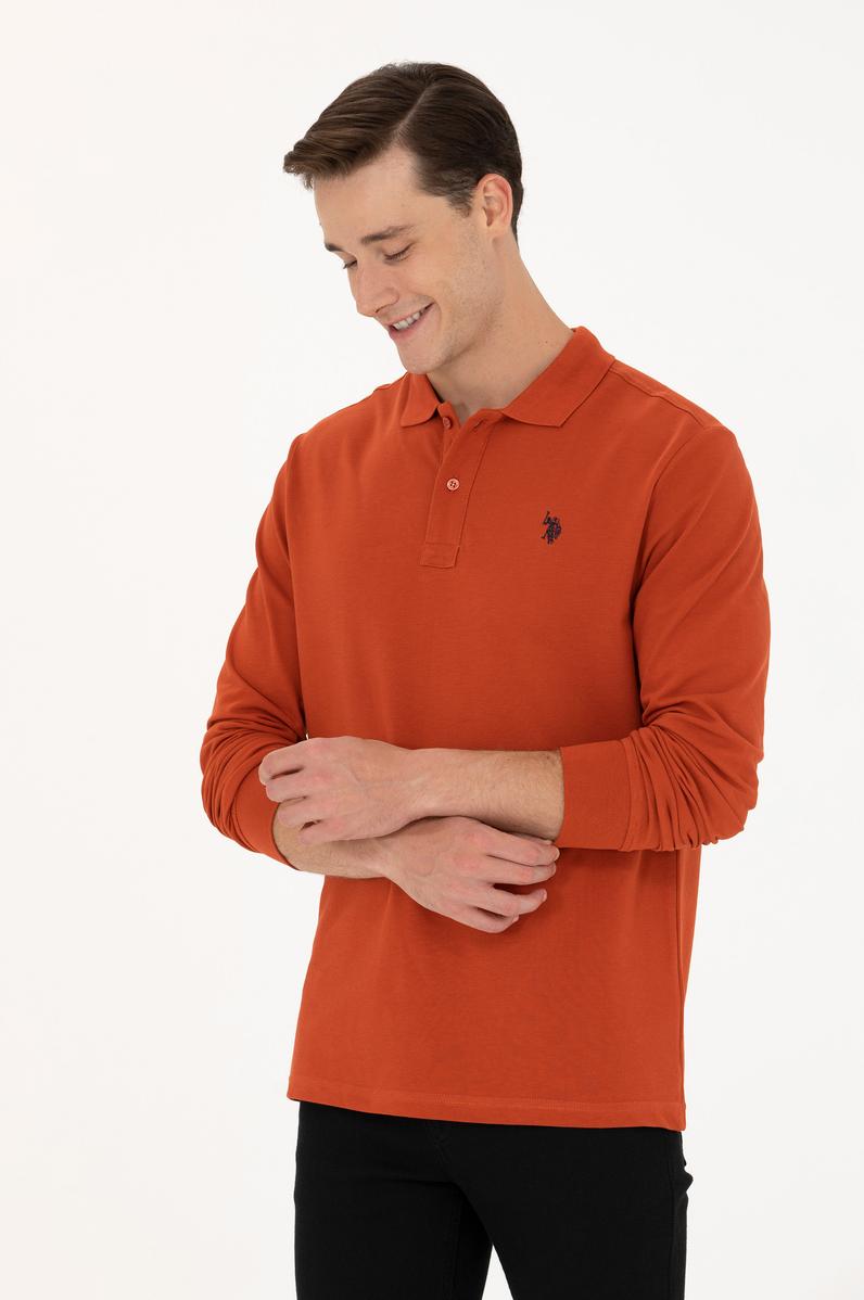 Erkek Kiremit Basic Sweatshirt