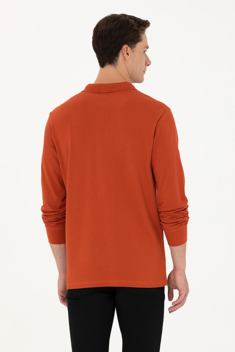 Erkek Kiremit Basic Sweatshirt - 50269405256