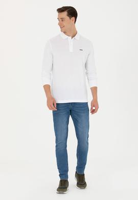 Erkek Beyaz Basic Sweatshirt - 50276314001