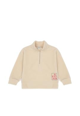 Kız Çocuk Krem Polarlı Polo Yaka Sweatshirt - 50276917012