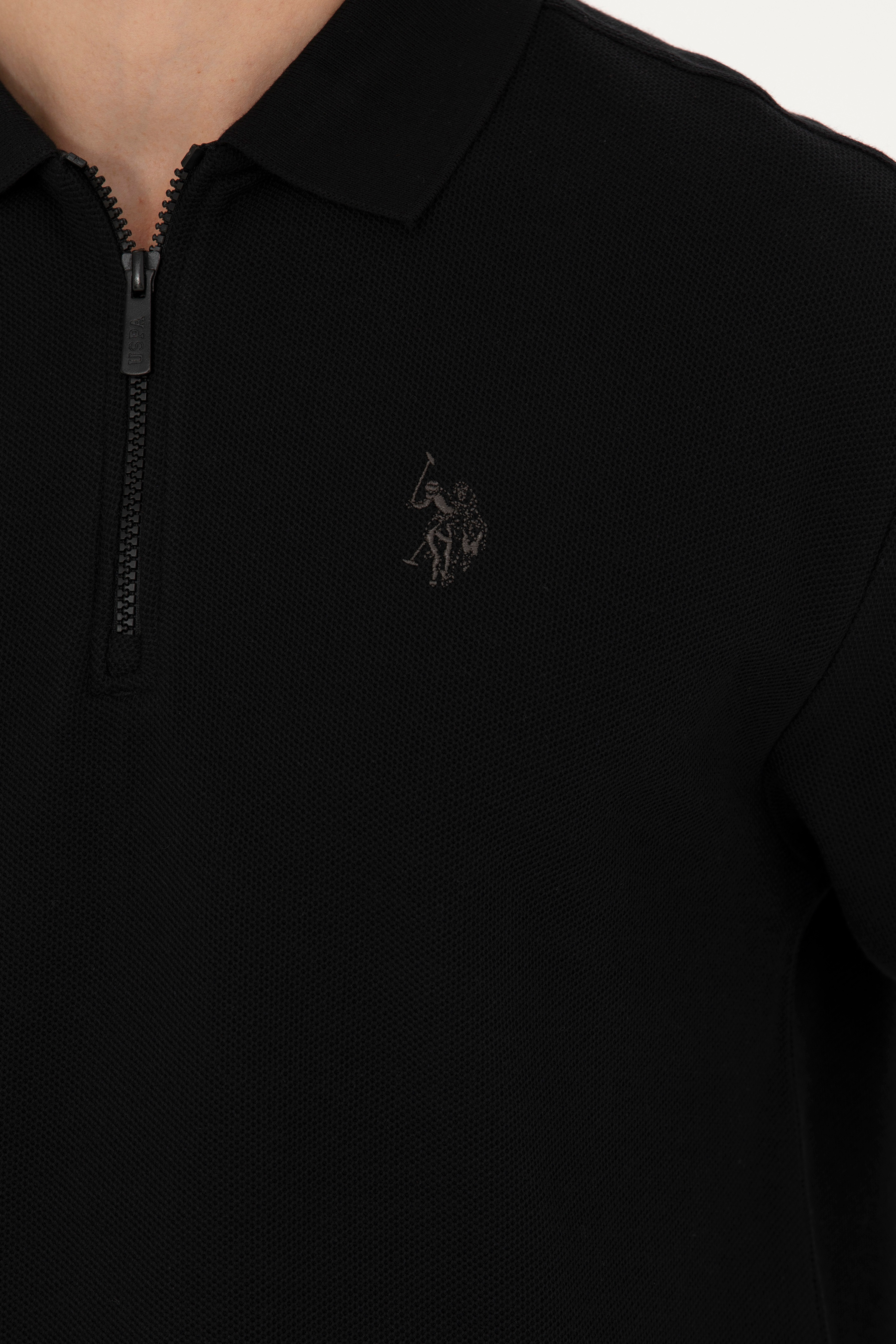 Erkek Siyah Sweatshirt - Image 7
