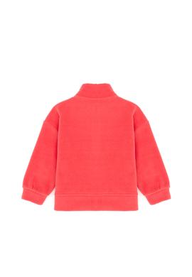 Kız Çocuk Pembe Polarlı Polo Yaka Sweatshirt - 50276917001