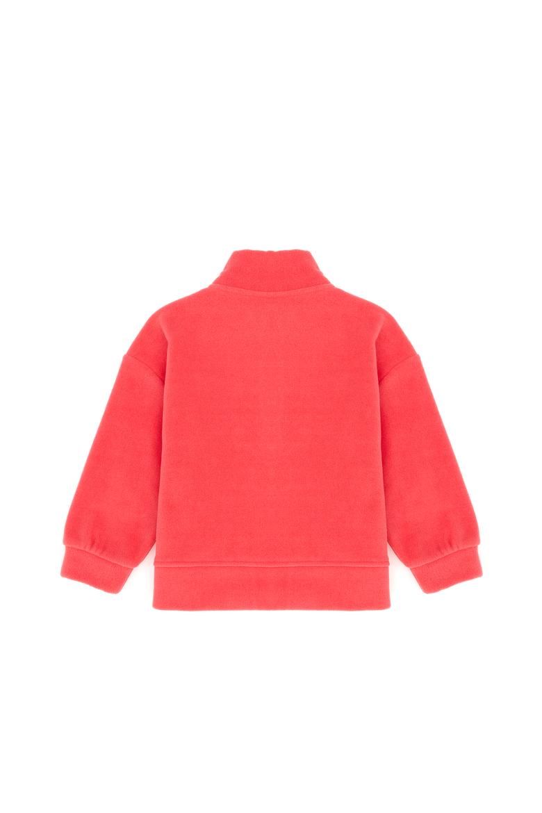 Kız Çocuk Pembe Polarlı Polo Yaka Sweatshirt - 50276917001