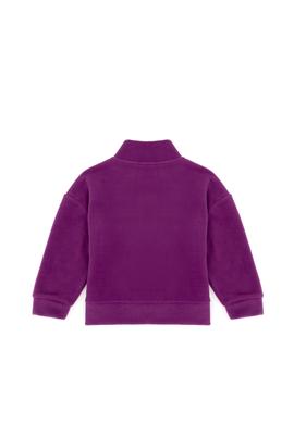 Kız Çocuk Violet Polarlı Polo Yaka Sweatshirt - 50276917021