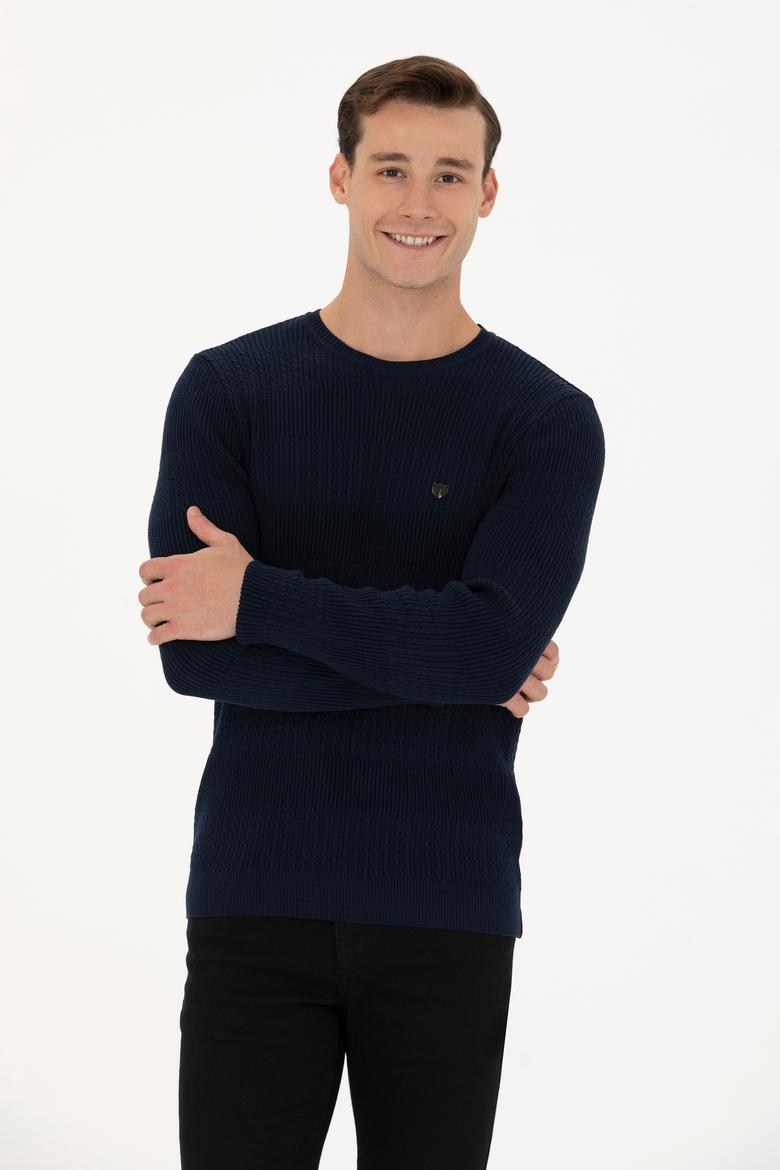 Erkek Lacivert Kazak - 50271042001