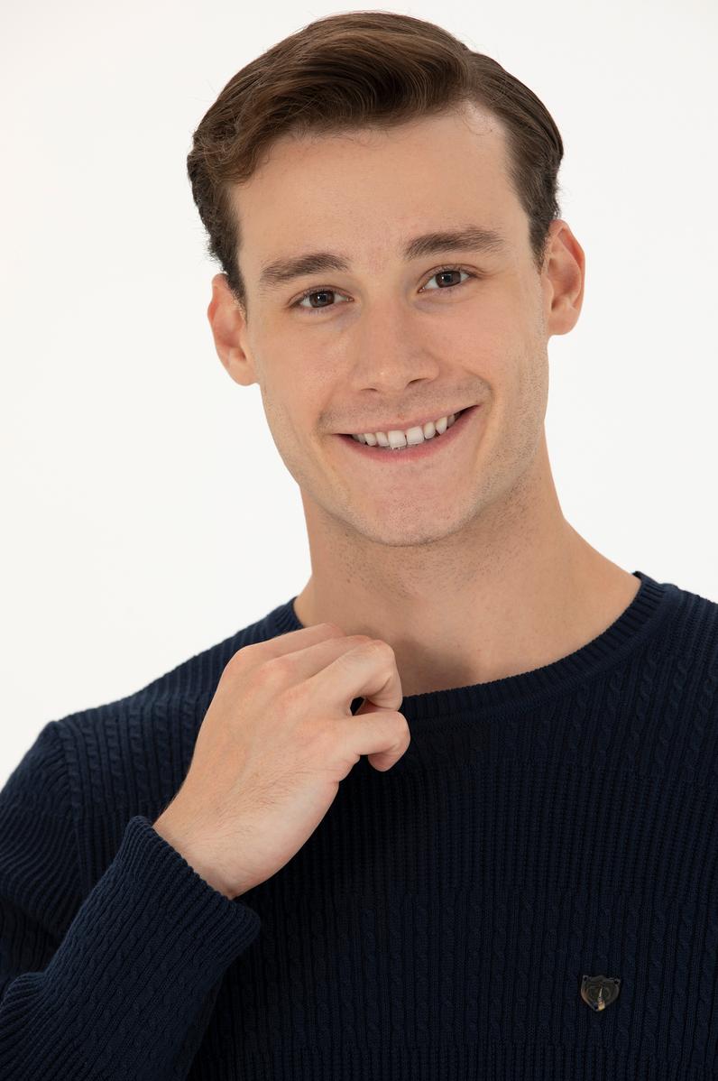 Erkek Lacivert Kazak