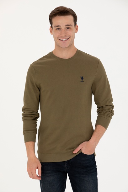 Erkek Haki Sweatshirt