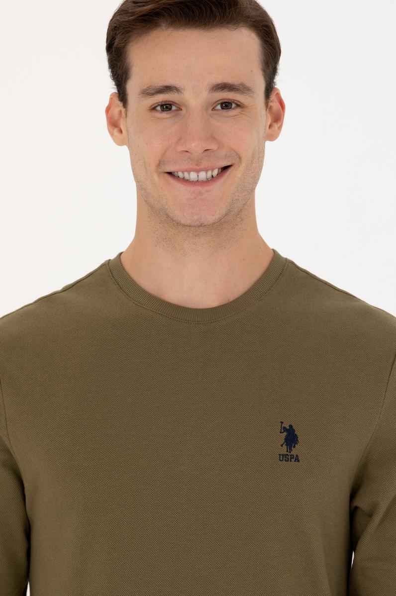 Erkek Haki Sweatshirt