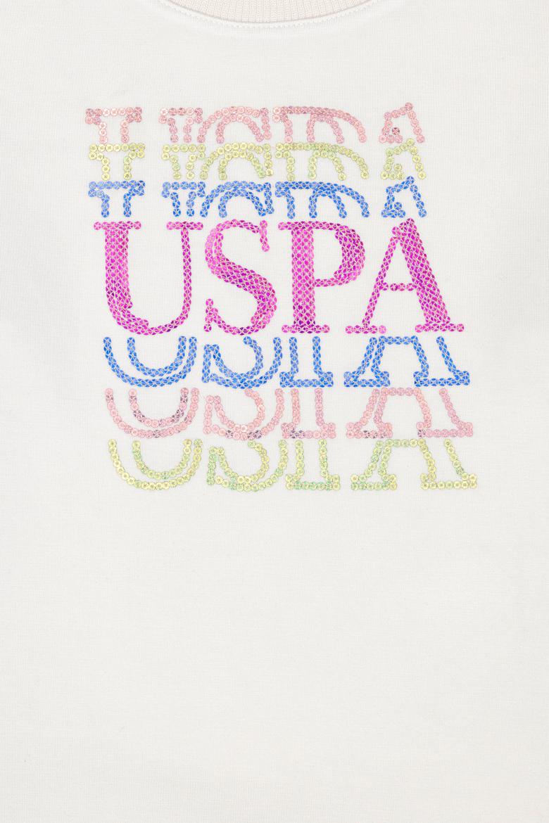 Kız Çocuk Taş Bisiklet Yaka Sweatshirt - 50272635001