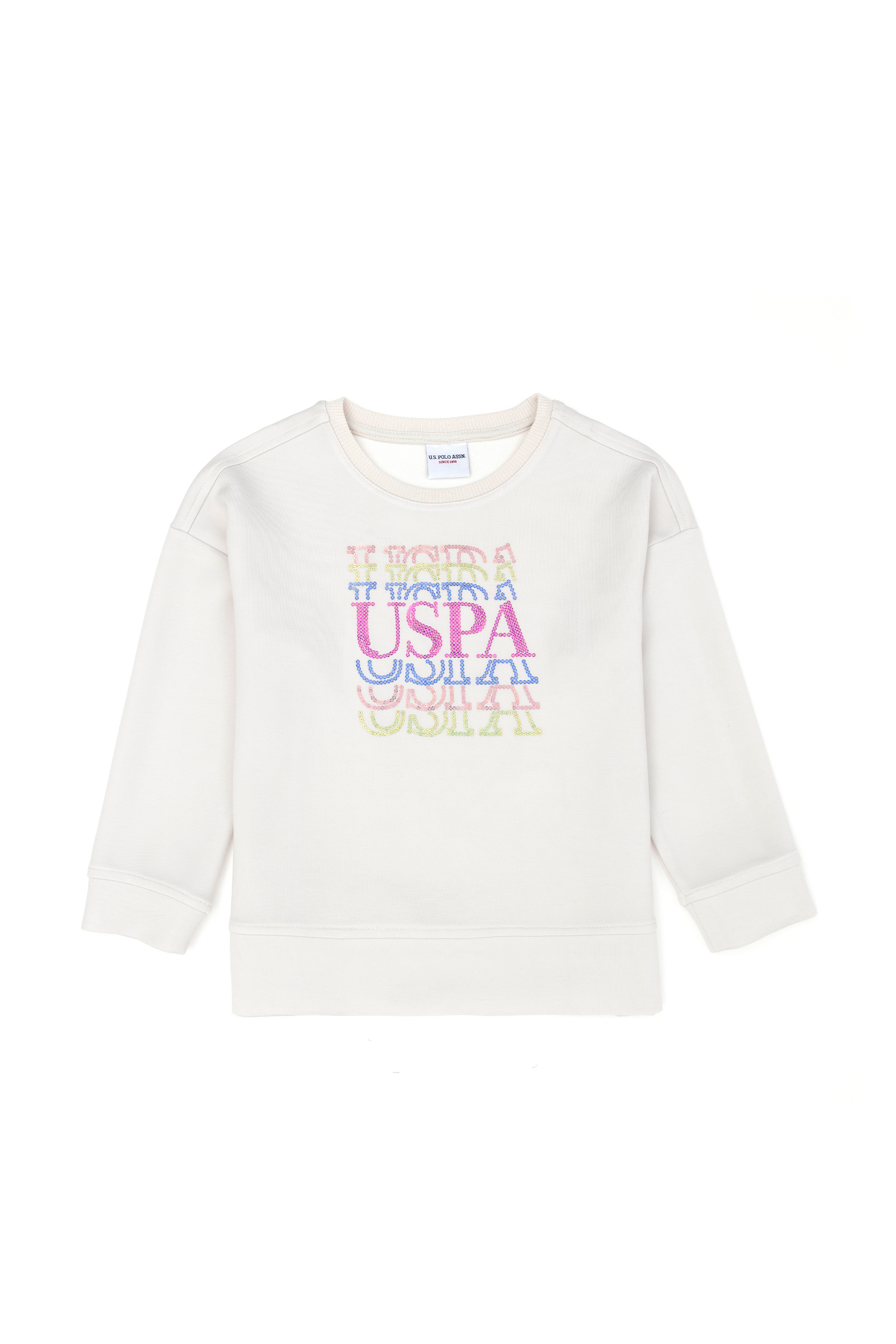 Kız Çocuk Taş Bisiklet Yaka Sweatshirt - Image 2