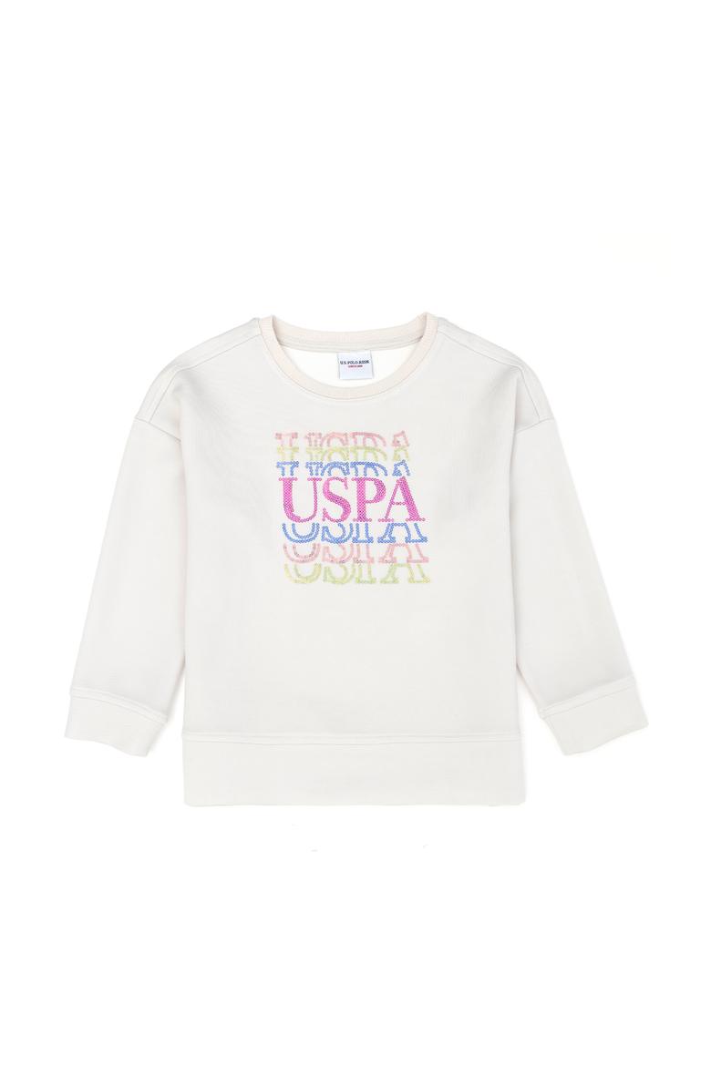 Kız Çocuk Taş Bisiklet Yaka Sweatshirt - 50272635001