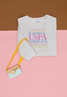 Kız Çocuk Taş Bisiklet Yaka Sweatshirt - 50272635001