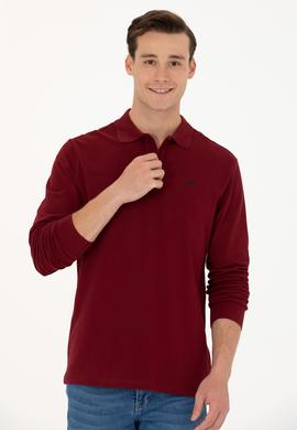 Erkek Bordo Basic Sweatshirt - 50276314011