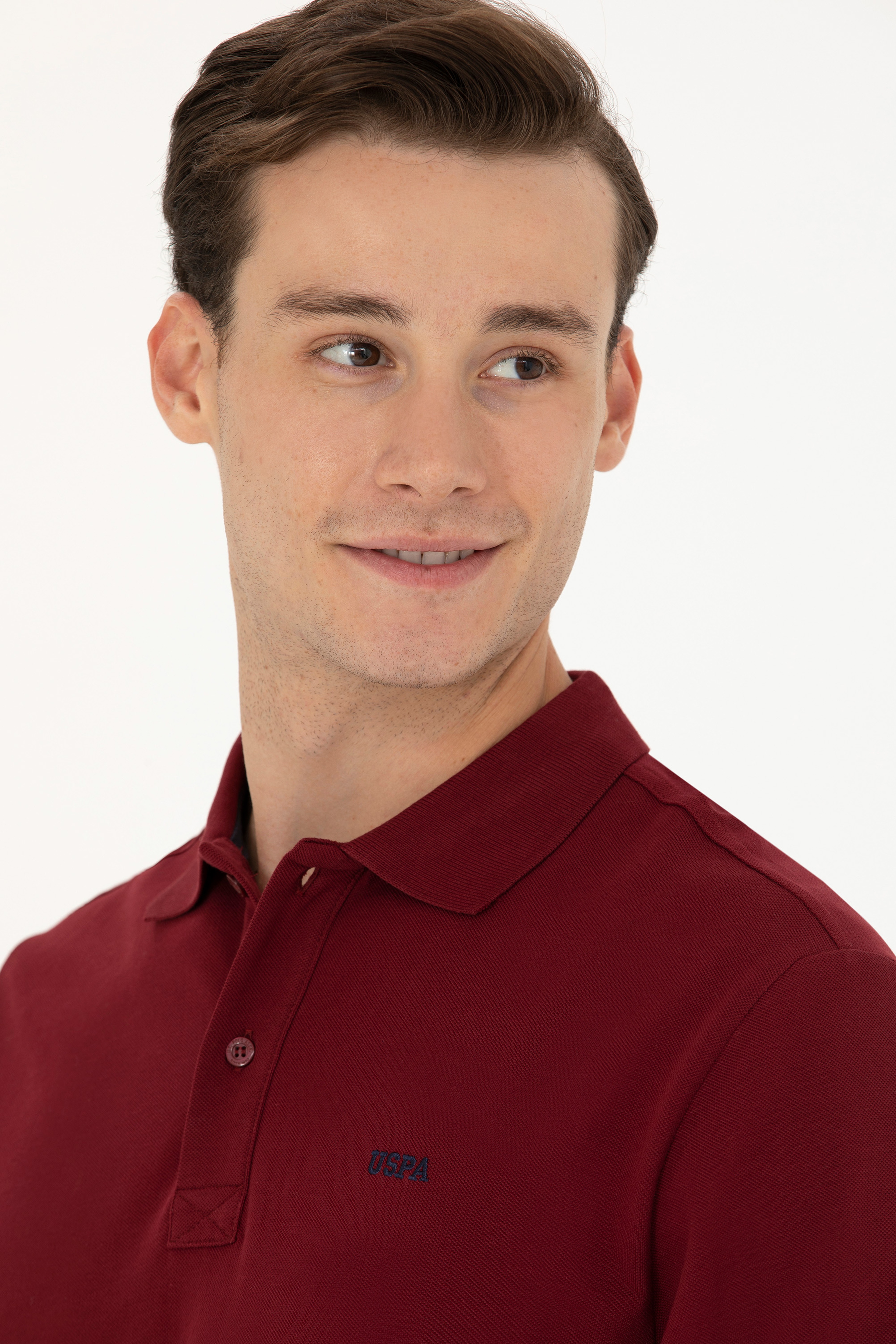Erkek Bordo Basic Sweatshirt